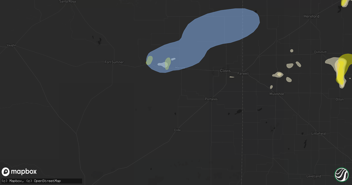 Hail map in Floyd, NM on May 22, 2026