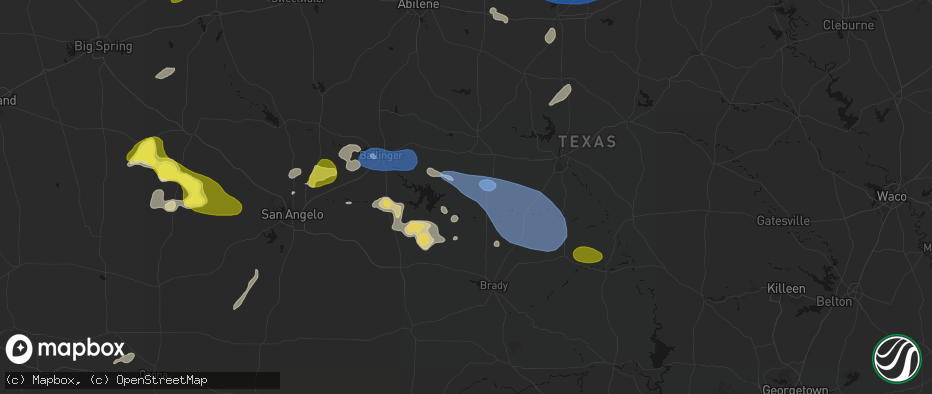 Hail map in Gouldbusk, TX on May 22, 2026