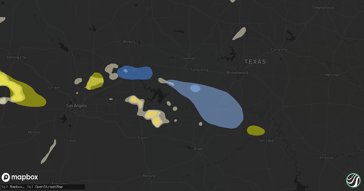 Hail map in Gouldbusk, TX on May 22, 2026