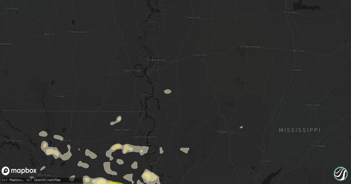 Hail map in Hollandale, MS on May 22, 2026