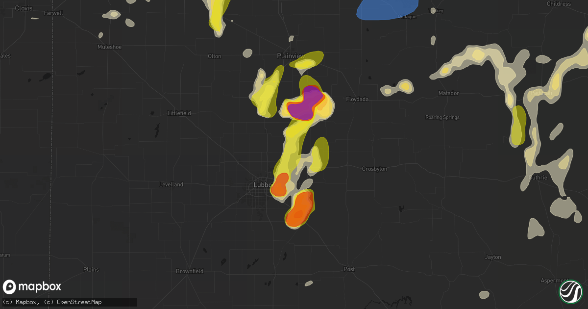 Hail map in Idalou, TX on May 22, 2026