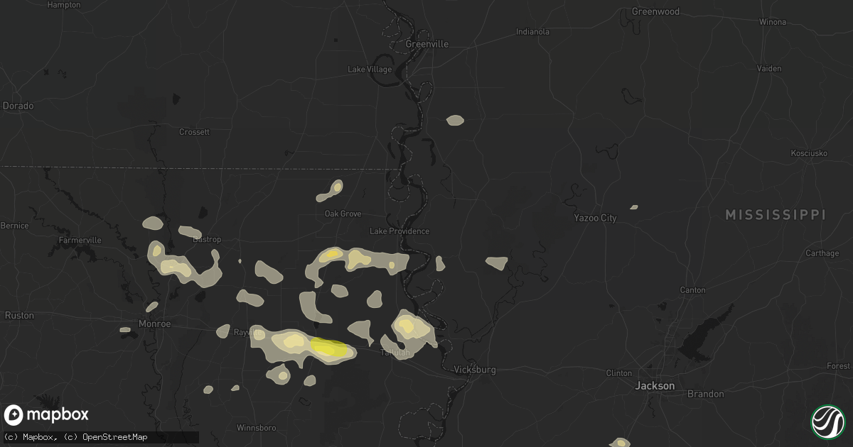 Hail map in Mayersville, MS on May 22, 2026