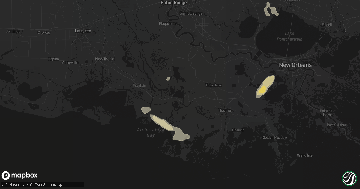 Hail map in Morgan City, LA on May 22, 2026