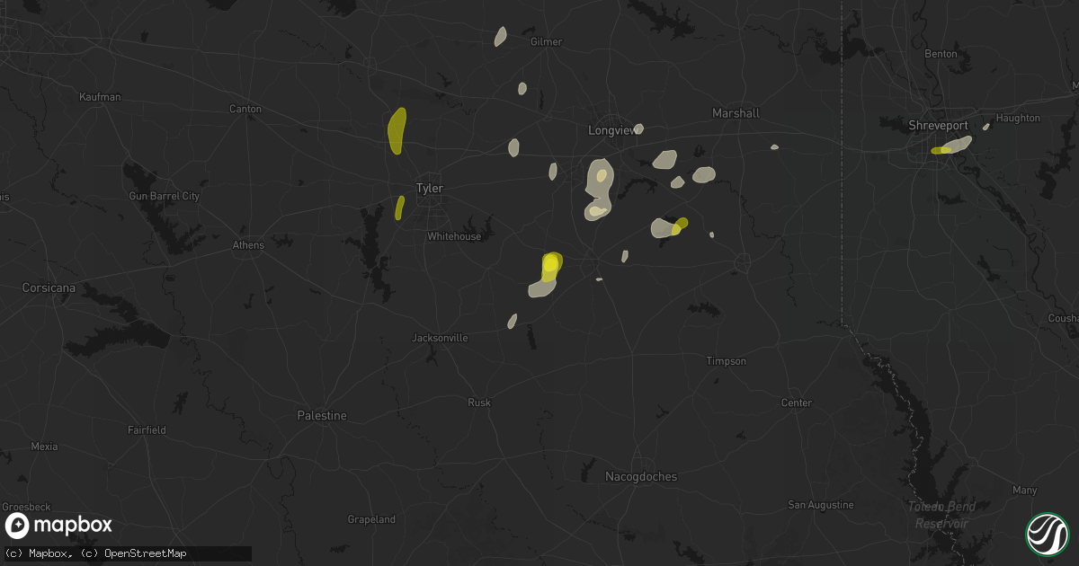 Hail map in Price, TX on May 22, 2026