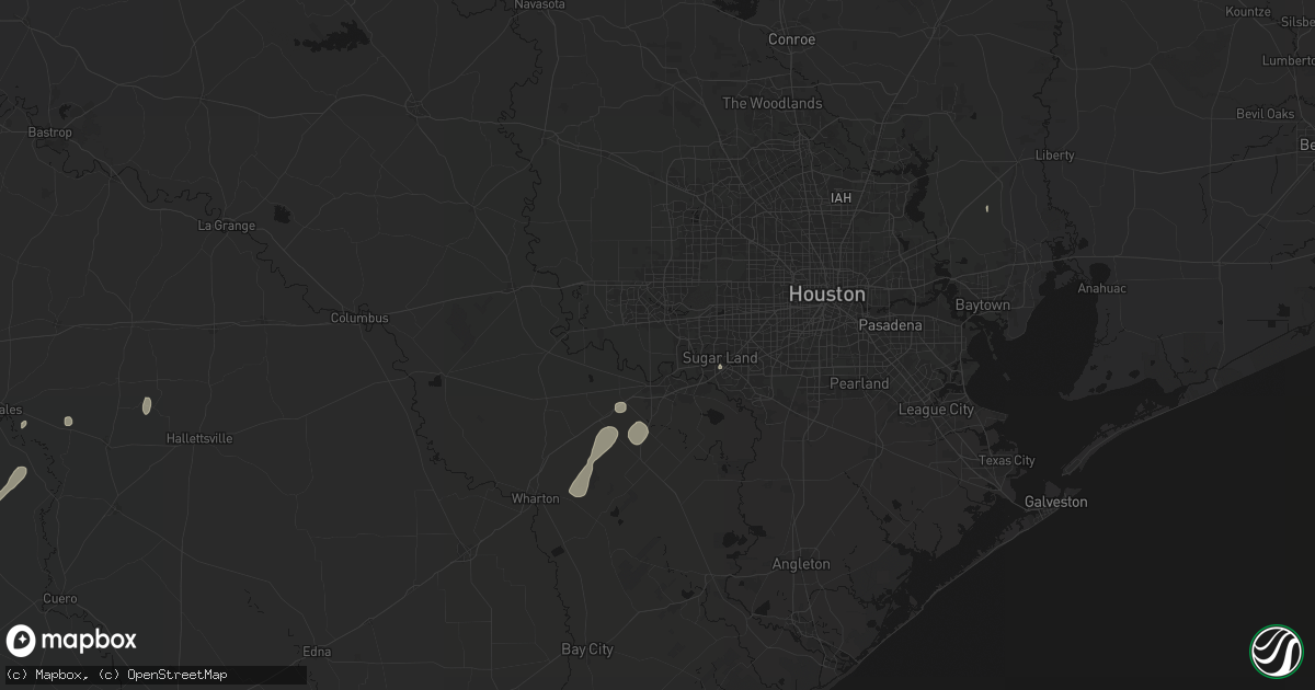 Hail map in Richmond, TX on May 22, 2026