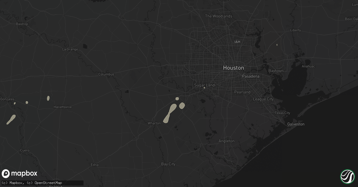Hail map in Rosenberg, TX on May 22, 2026