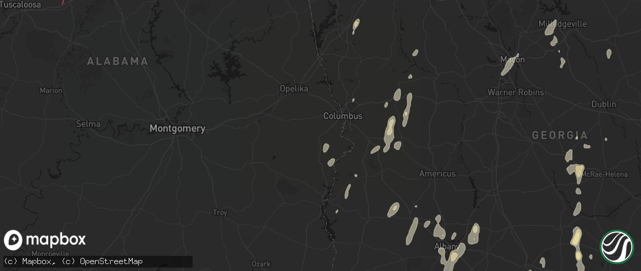 Hail map in Seale, AL on May 22, 2026