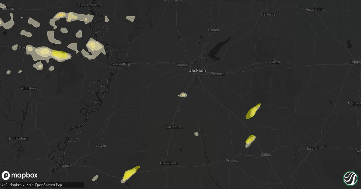 Hail map in Terry, MS on May 22, 2026