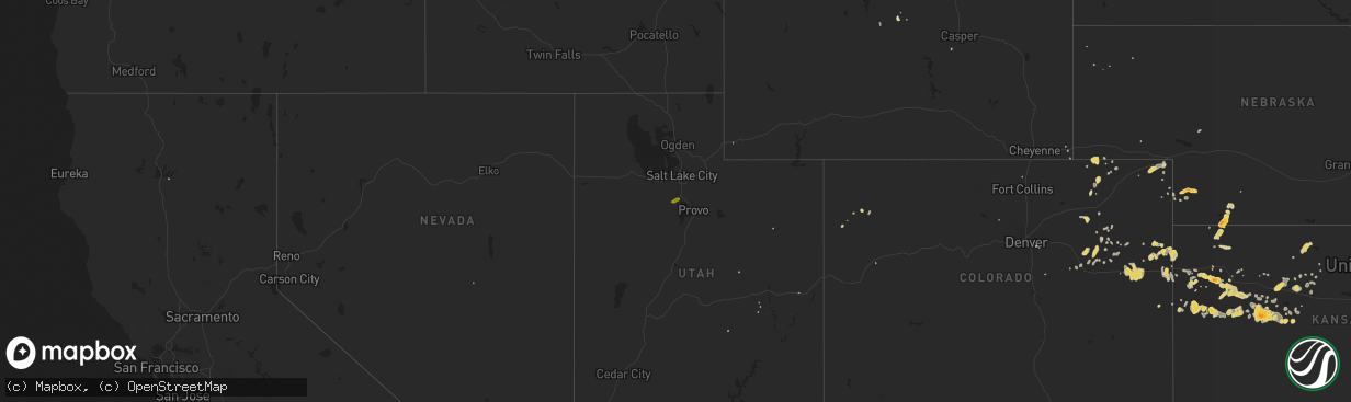 Hail map on May 23, 2011