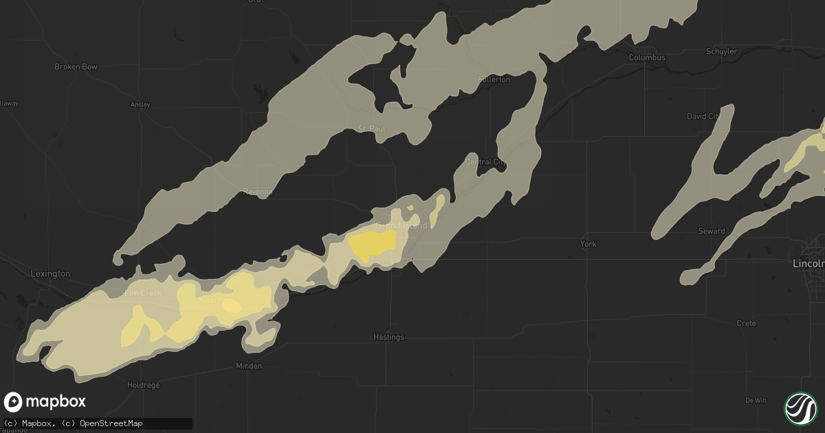 Hail map in Grand Island, NE on May 23, 2012