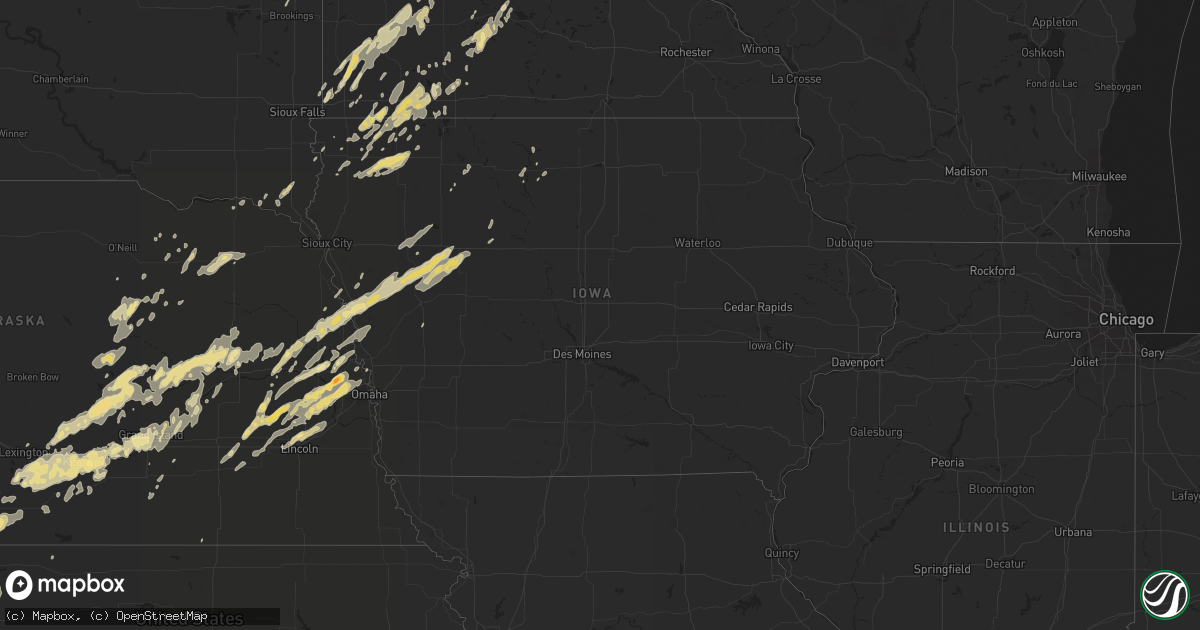 Hail map in Iowa on May 23, 2012