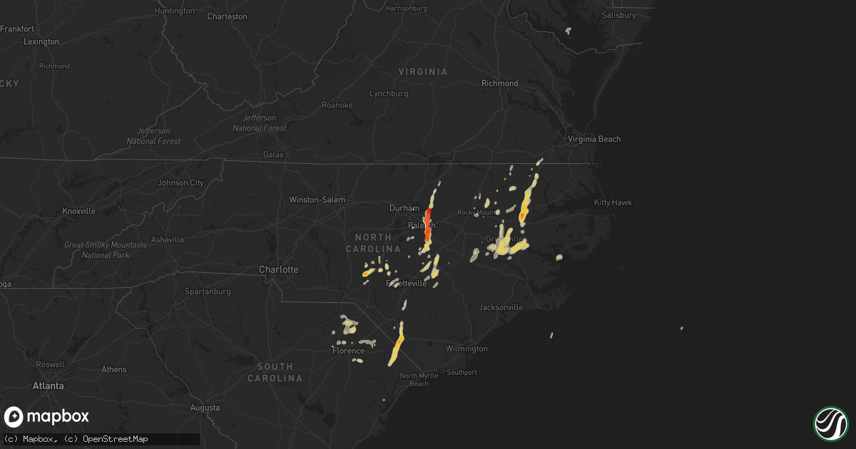 Hail map on May 23, 2012