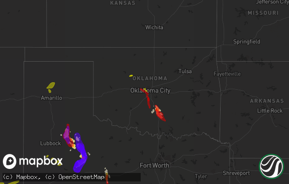 Hail map preview on 05-23-2013