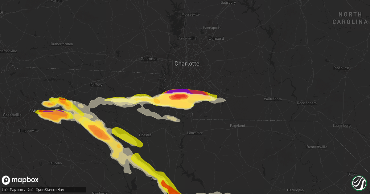 Hail map in Fort Mill, SC on May 23, 2014
