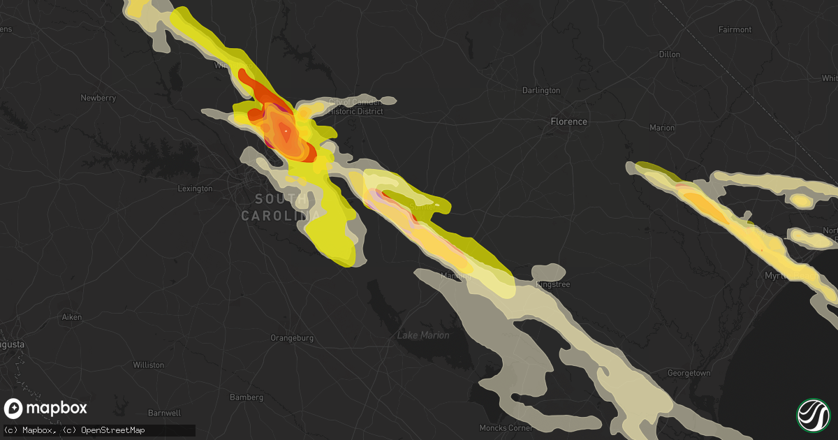 Hail map in Sumter, SC on May 23, 2014