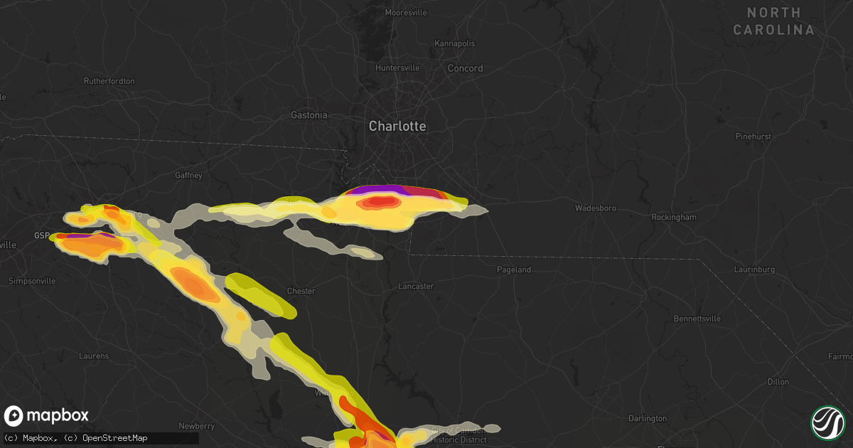Hail map in Waxhaw, NC on May 23, 2014