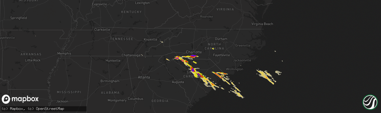 Hail map on May 23, 2014