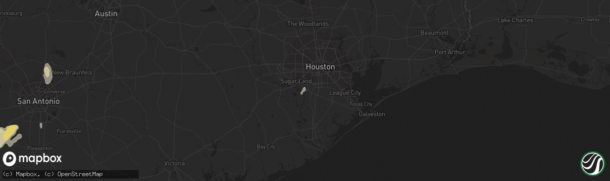 Hail map in Missouri City, TX on May 23, 2015