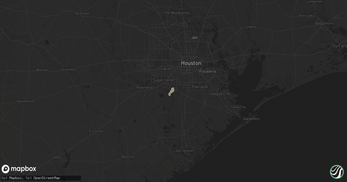 Hail map in Missouri City, TX on May 23, 2015