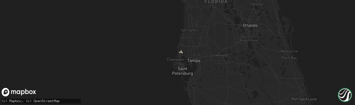 Hail map in Palm Harbor, FL on May 23, 2015