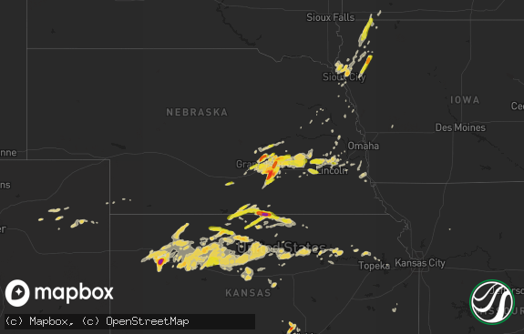 Hail map preview on 05-23-2016