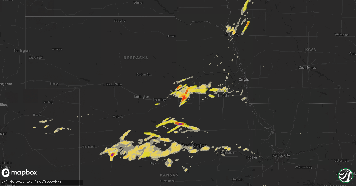 Hail map on May 23, 2016