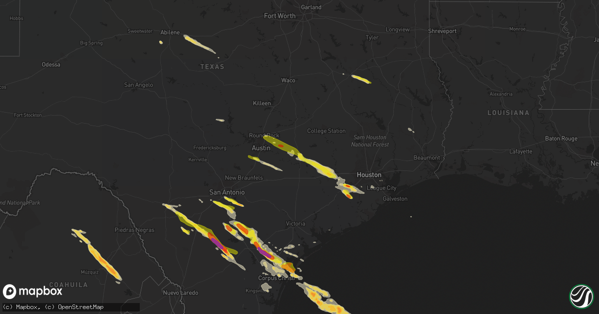 Hail map on May 23, 2017