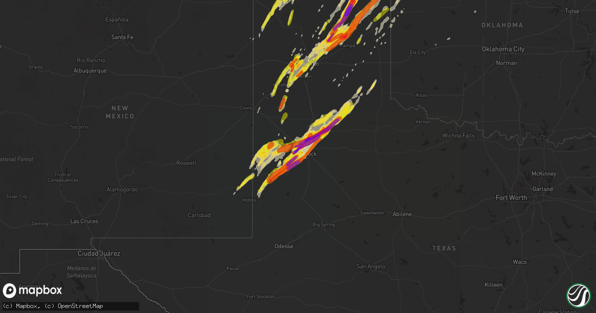 Hail map on May 23, 2019