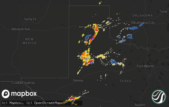 Hail map preview on 05-23-2020