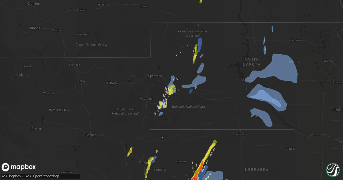 Hail map on May 23, 2021
