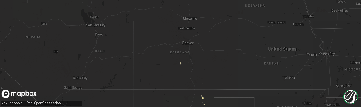 Hail map in Colorado on May 23, 2023