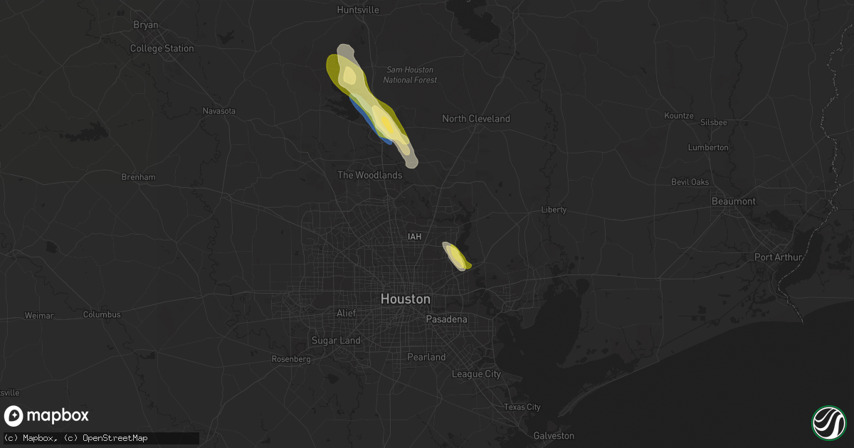 Hail map in Humble, TX on May 23, 2023