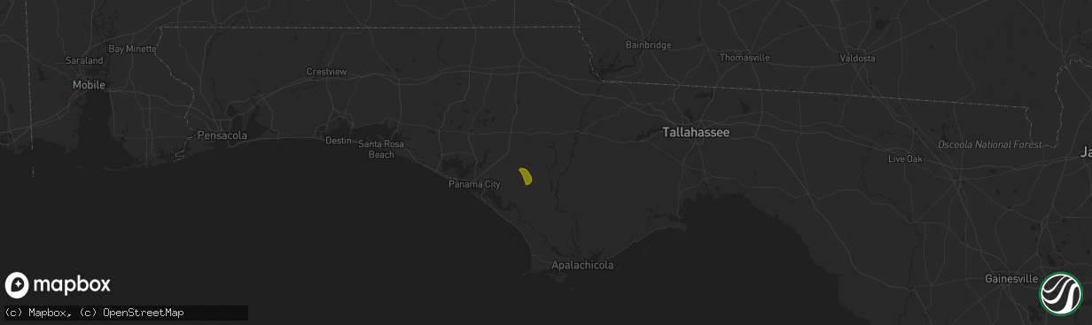 Hail map in Wewahitchka, FL on May 23, 2023