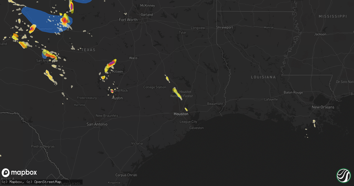 Hail map on May 23, 2023
