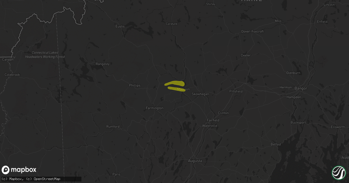 Hail map in Anson, ME on May 23, 2024