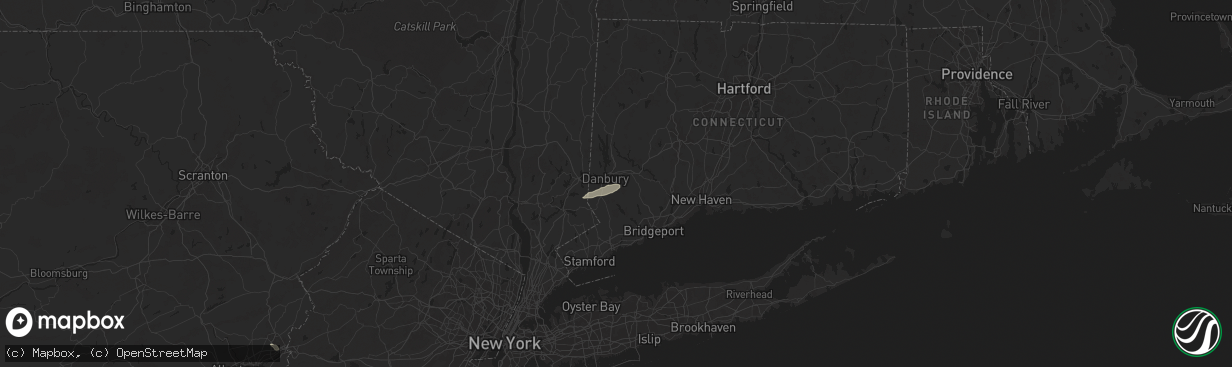 Hail map in Bethel, CT on May 23, 2024