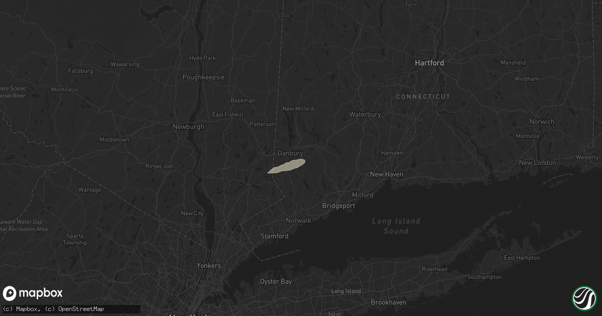 Hail map in Bethel, CT on May 23, 2024