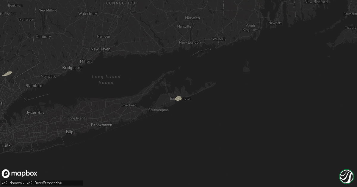 Hail map in East Hampton, NY on May 23, 2024