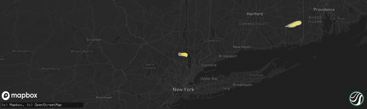 Hail map in Garnerville, NY on May 23, 2024