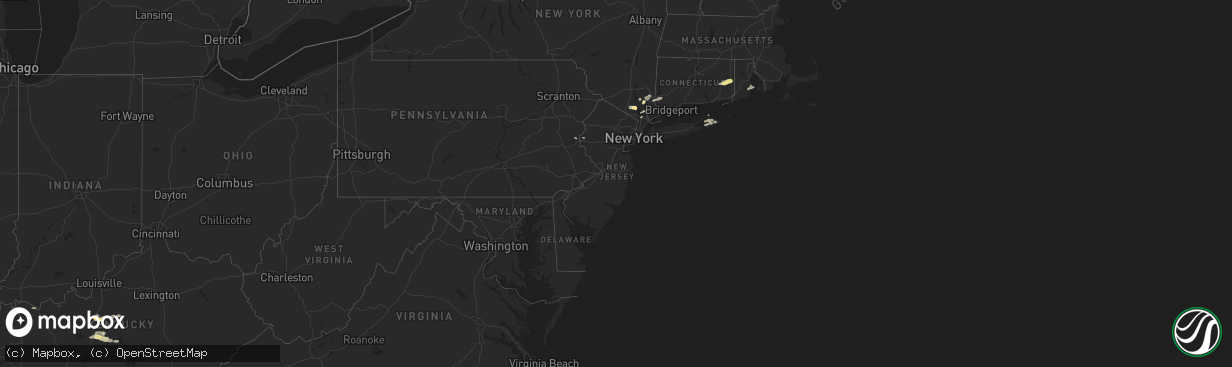 Hail map in New Jersey on May 23, 2024