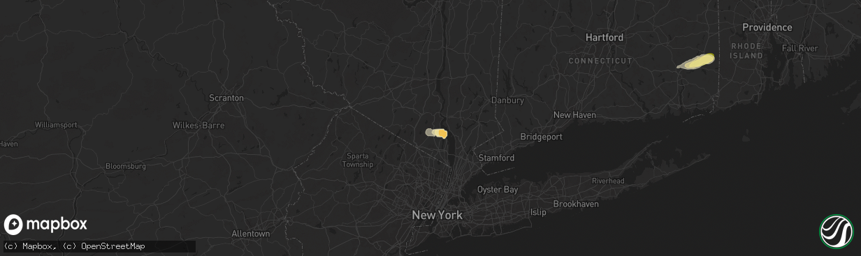 Hail map in Stony Point, NY on May 23, 2024