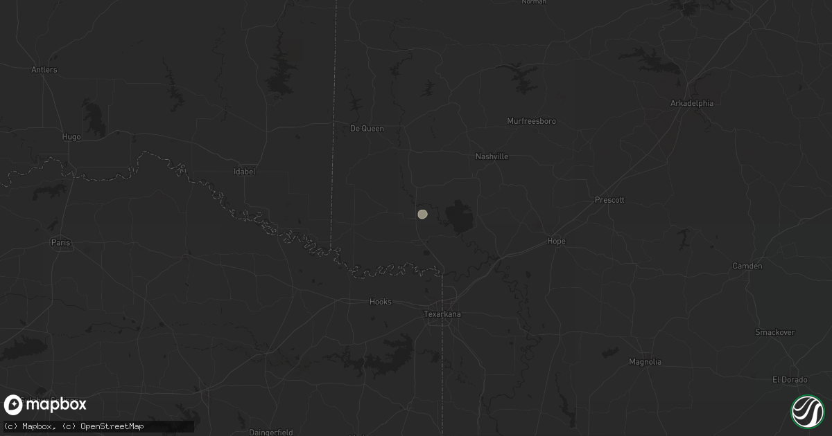 Hail map in Wilton, AR on May 23, 2024