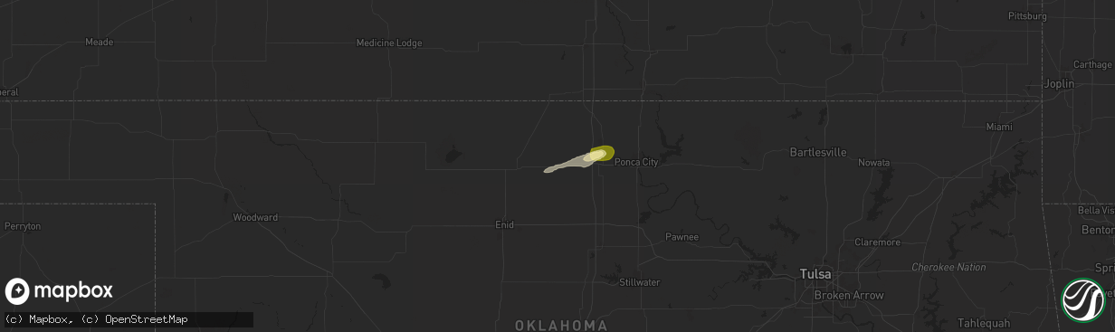 Hail map in Lamont, OK on May 23, 2025