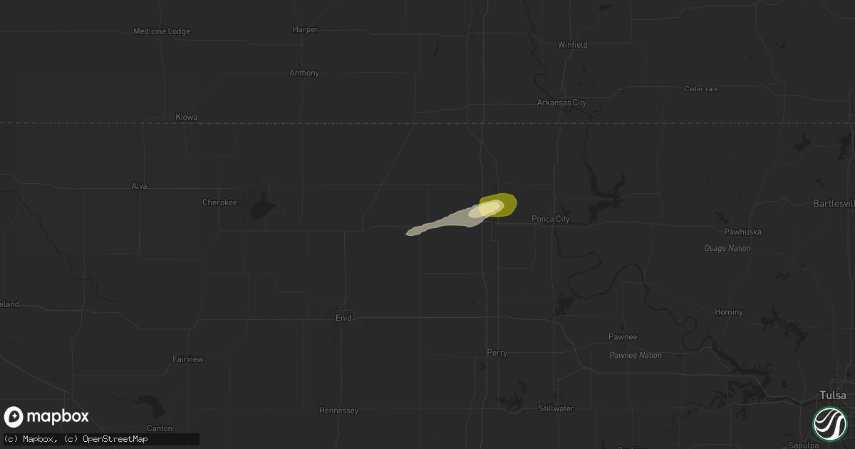 Hail map in Lamont, OK on May 23, 2025
