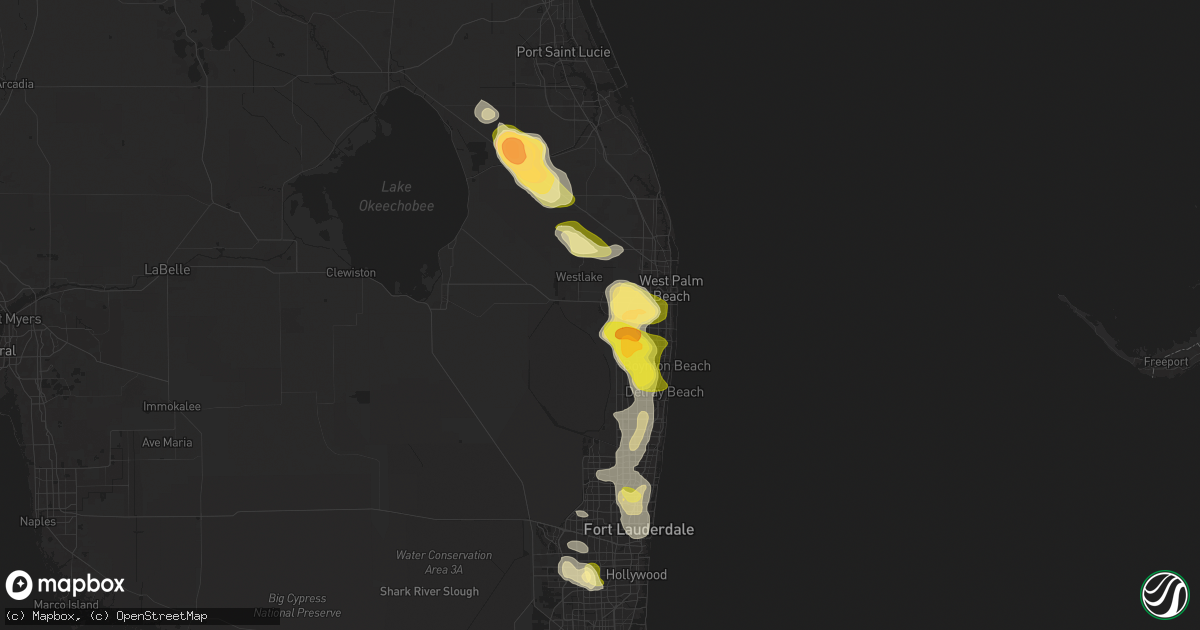 Hail map in Wellington, FL on May 23, 2025