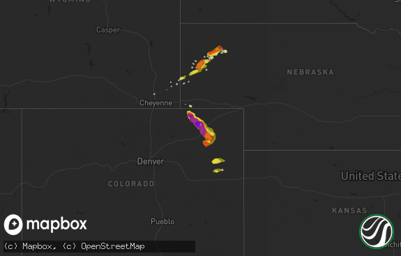 Hail map preview on 05-23-2025