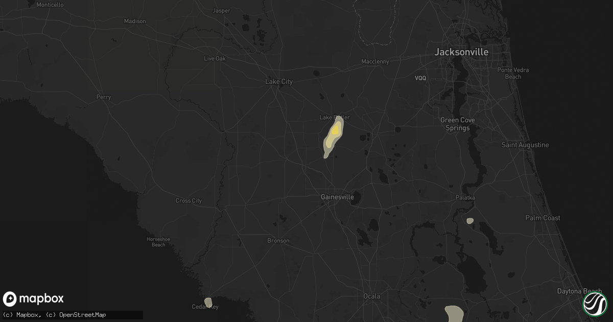 Hail map in Alachua, FL on May 23, 2026