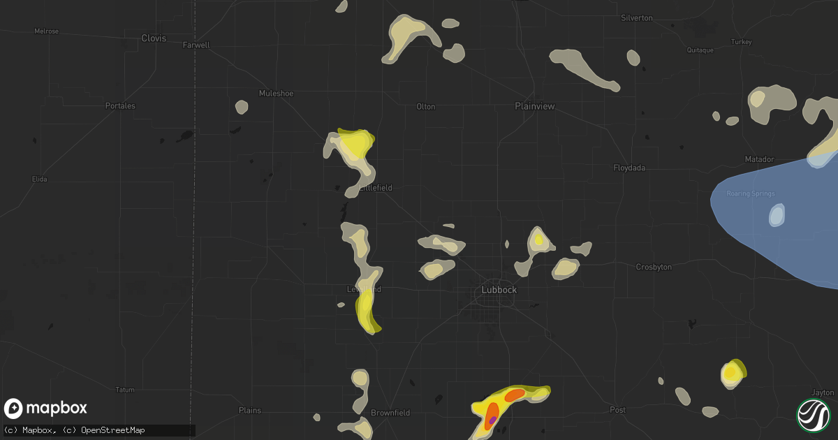 Hail map in Anton, TX on May 23, 2026