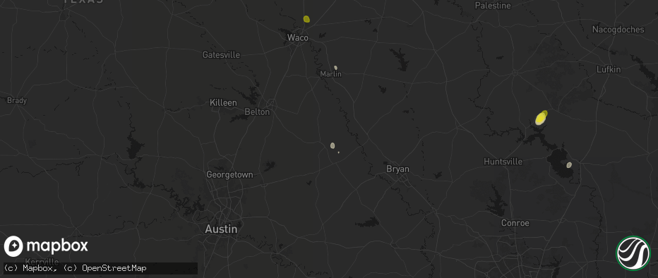 Hail map in Cameron, TX on May 23, 2026