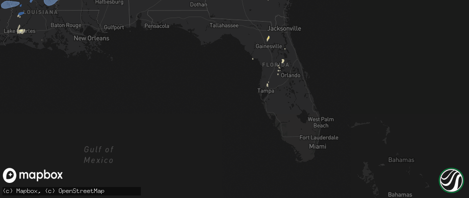 Hail map in Florida on May 23, 2026